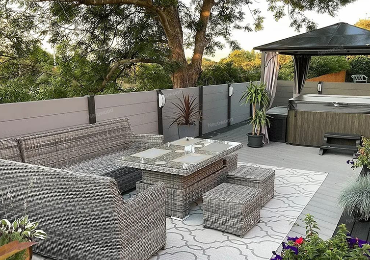 नेकवुड ने स्टाइलिश और लंबे समय तक चलने वाले बाहरी स्थानों के लिए डब्ल्यूपीसी बाड़ पैनल लॉन्च किए