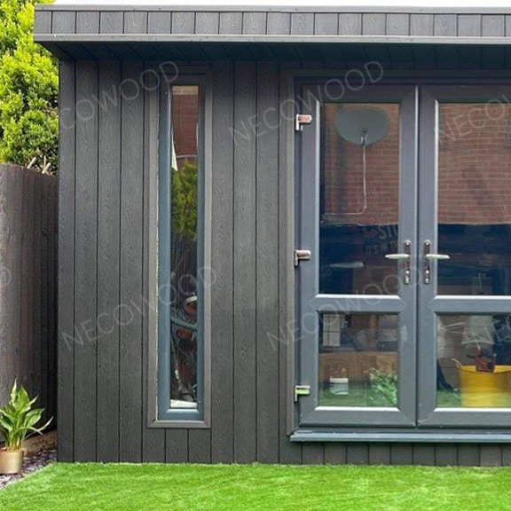 आधुनिक बाहरी डिज़ाइन के लिए टिकाऊ डब्ल्यूपीसी वॉल क्लैडिंग समाधान