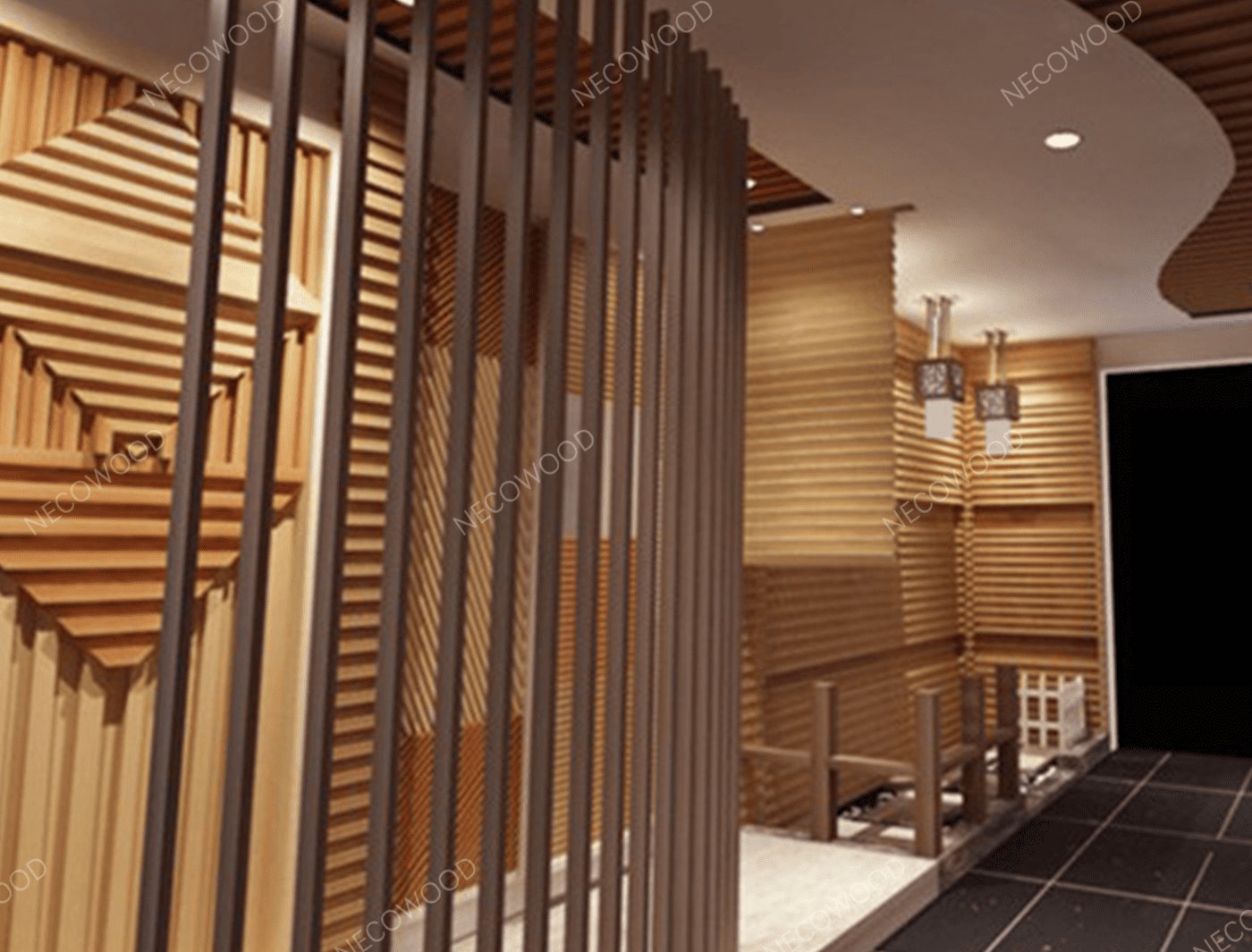 Necowood WPC Interior Square Tube - Multi-Scene Application Advantages